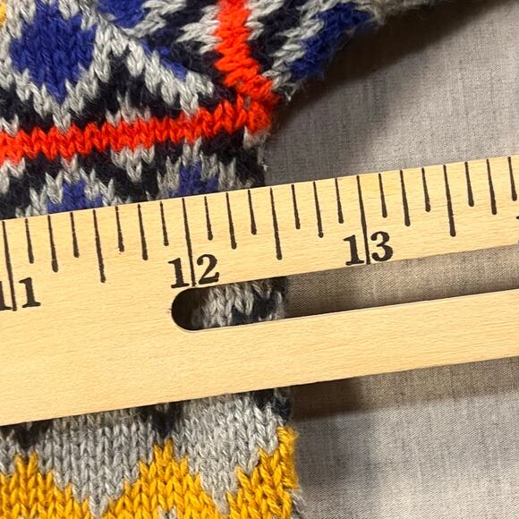 Old Navy 2T Colorful Fair Isle Sweater Toddler Knit Cozy Warm Cute Gray - Picture 4 of 6